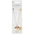 Harry Potter Rose Gold Plated Fawkes Necklace, close-up detail