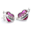 Harry Potter Sterling Silver Love Potion Crystal Stud Earrings, alternate view
