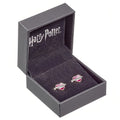 Harry Potter Sterling Silver Love Potion Crystal Stud Earrings, side angle