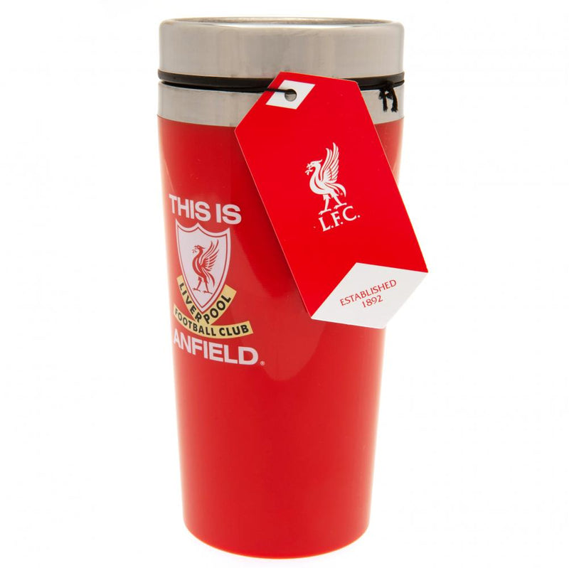 Liverpool FC TIA Travel Mug, side angle