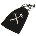 West Ham United FC Deluxe Keyring, side angle