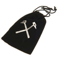 West Ham United FC Deluxe Keyring, side angle