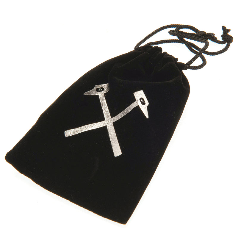 West Ham United FC Deluxe Keyring, side angle