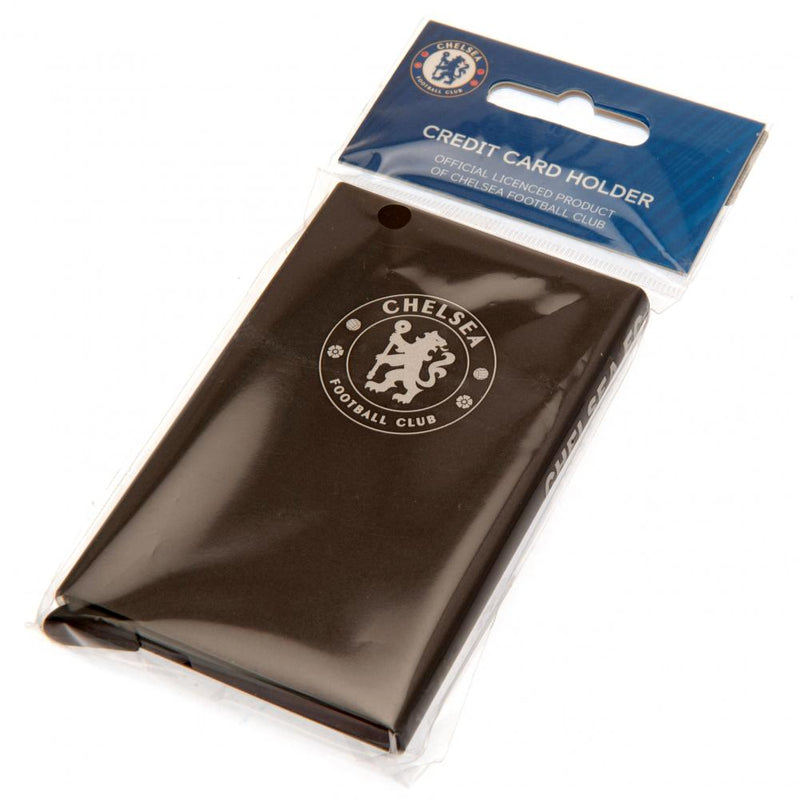 Chelsea FC rfid Aluminium Card Case, side angle