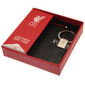 Liverpool FC Leather Key Fob, side angle