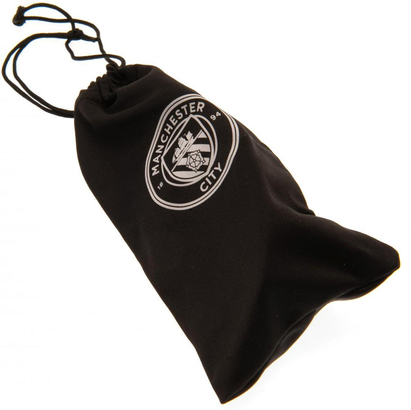 Manchester City FC Sunglasses Adult Sports Wrap, close-up detail