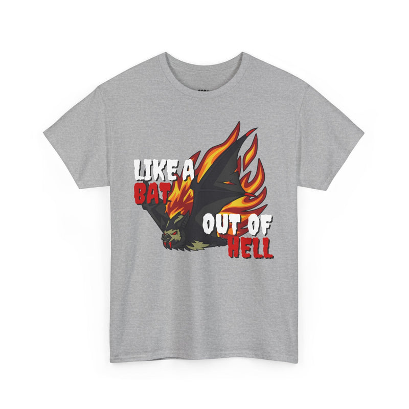 'Like a Bat Out of Hell' Men's T-Shirt, in display