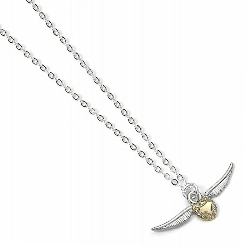 Harry Potter Silver Plated Golden Snitch Necklace, alternate view