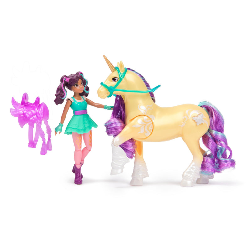 Unicorn Academy - Sml Doll Ava/PLant Magic Leaf - Image