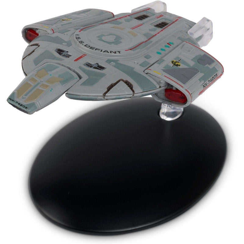 I.S.S. Defiant NX-74205 (Mirror Issue M3) BONUS ISSUE Model Die Cast Ship (Eaglemoss / Star Trek), side angle