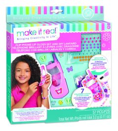 Flip Phone Lip Gloss and Lanyard Craft Kit