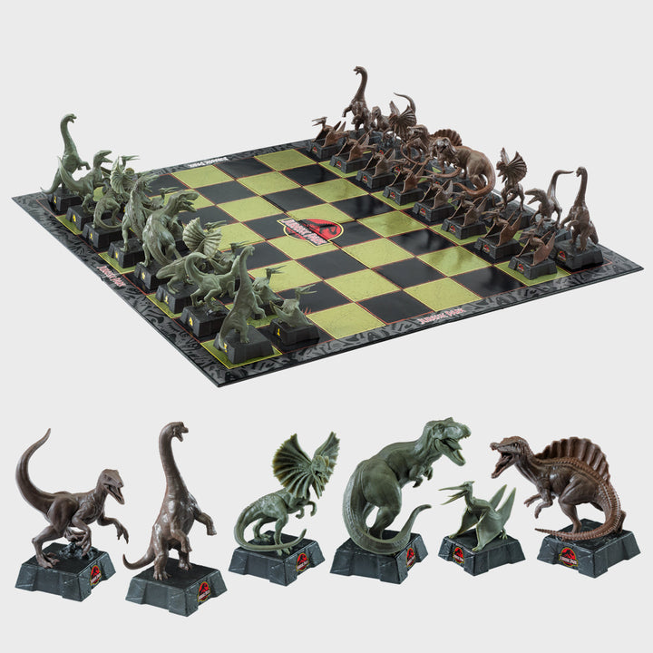 Jurassic Park Chess Set Dinosaur Collectible
