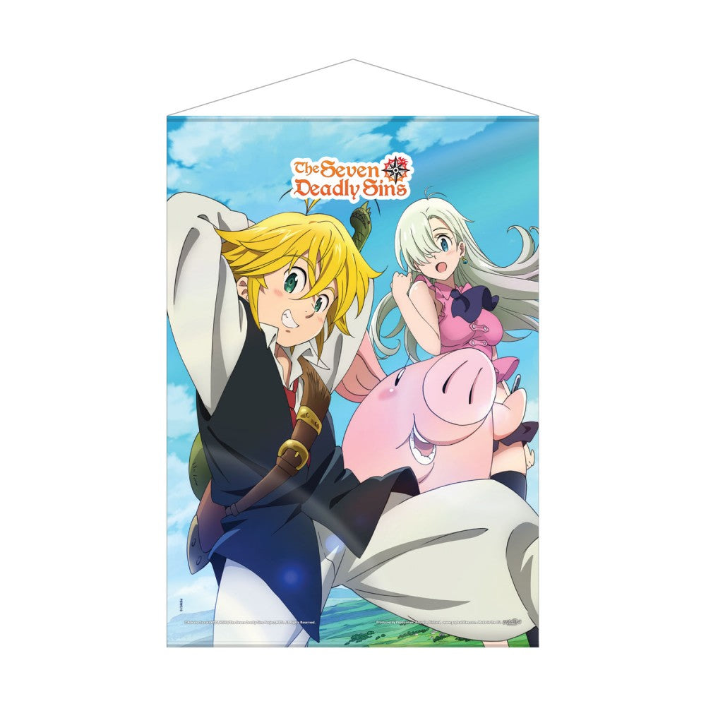 The Seven Deadly Sins Meliodas, Elizabeth & Hawk Anime Wall Scroll