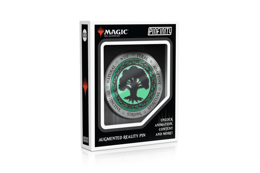 Pinfinity Green Mana Crest Magic The Gathering AR Pin