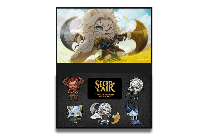 Magic The Gathering Tamiyo, Ashiok, Sorin, Angrath & Ajani Secret Lair Li’l Walkers AR Pin Se