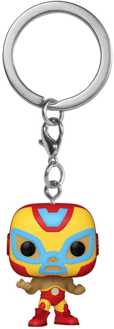 Luchadores Marvel's Iron Man Funko POP! Vinyl Figure Keychain collectible from Pavilion Vendor
