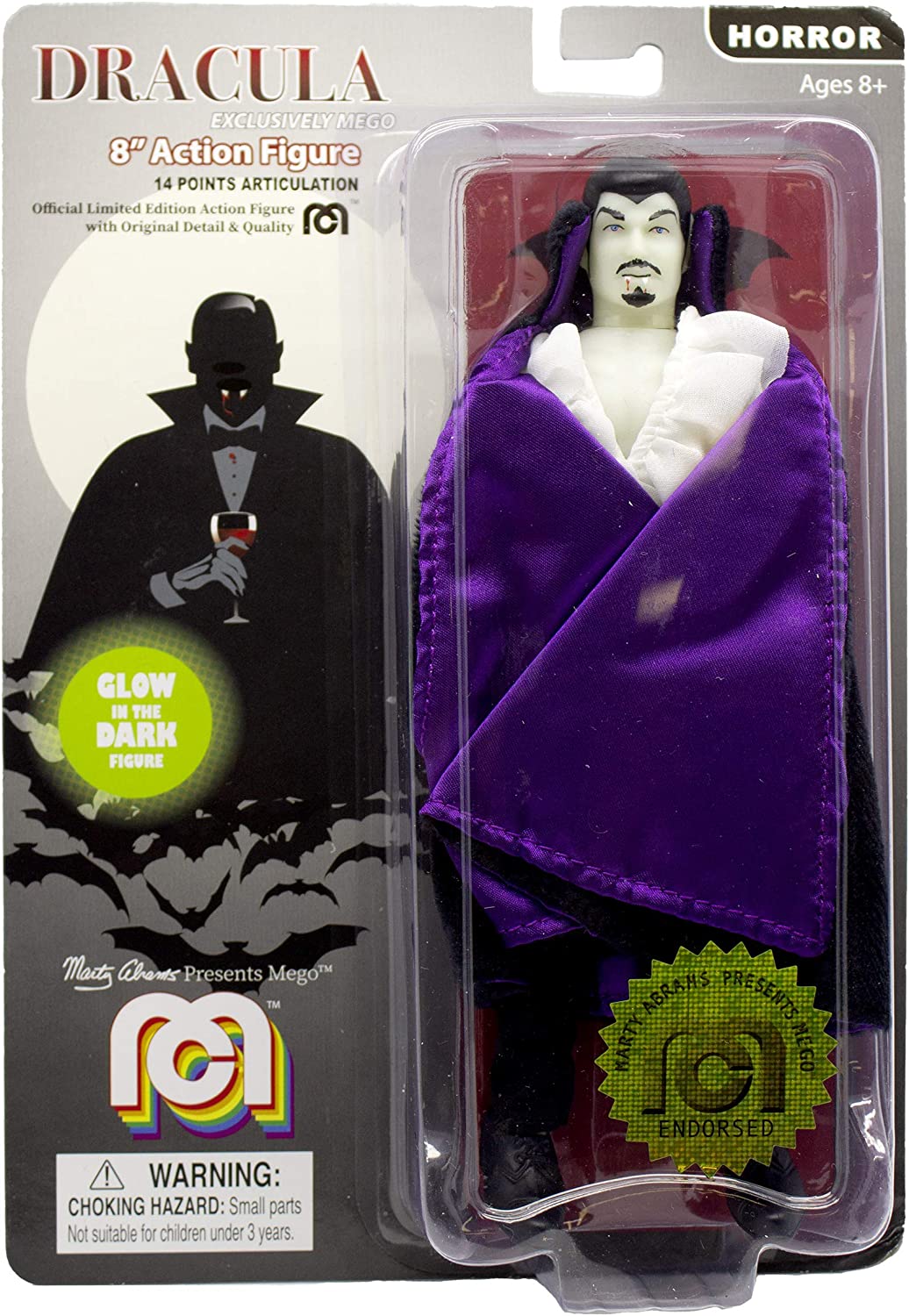 Mego Dracula (Glow in the Dark) Classic Horror Action Figure