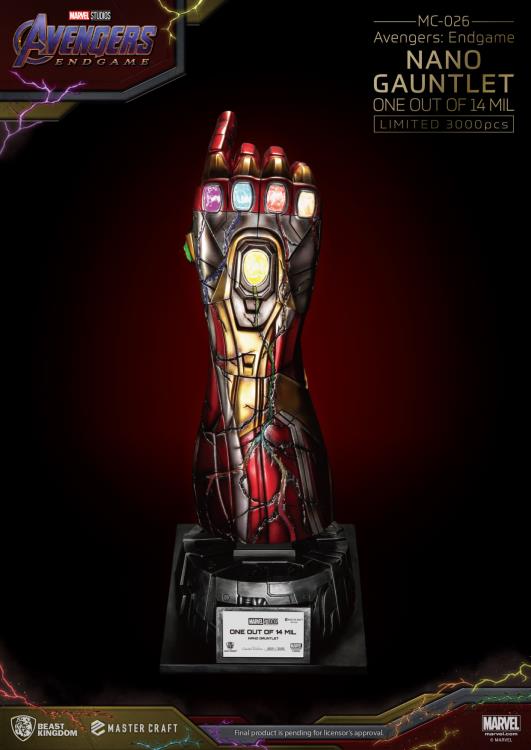 Beast Kingdom Avengers Endgame Master Craft Nano Gauntlet Limited Edition 1/1 Scale Statue - Infinity Collectables  - #tag1#