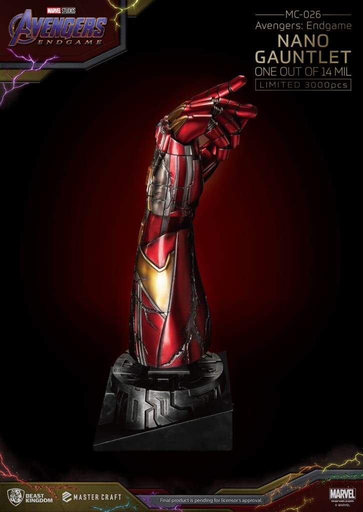 Beast Kingdom Avengers Endgame Master Craft Nano Gauntlet Limited Edition 1/1 Scale Statue - Infinity Collectables  - #tag1#