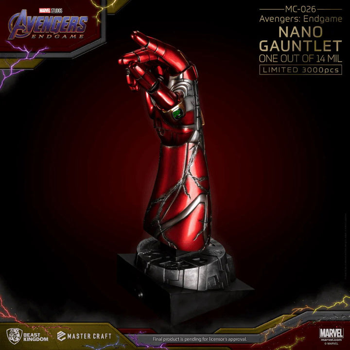 Beast Kingdom Avengers Endgame Master Craft Nano Gauntlet Limited Edition 1/1 Scale Statue - Infinity Collectables  - #tag1#