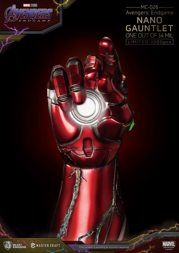 Beast Kingdom Avengers Endgame Master Craft Nano Gauntlet Limited Edition 1/1 Scale Statue - Infinity Collectables  - #tag1#