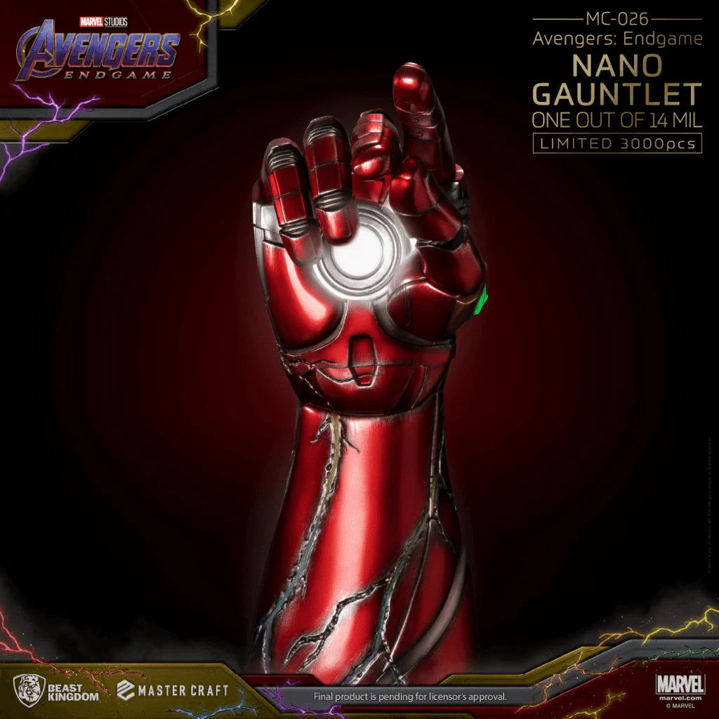 Beast Kingdom Avengers Endgame Master Craft Nano Gauntlet Limited Edition 1/1 Scale Statue - Infinity Collectables  - #tag1#