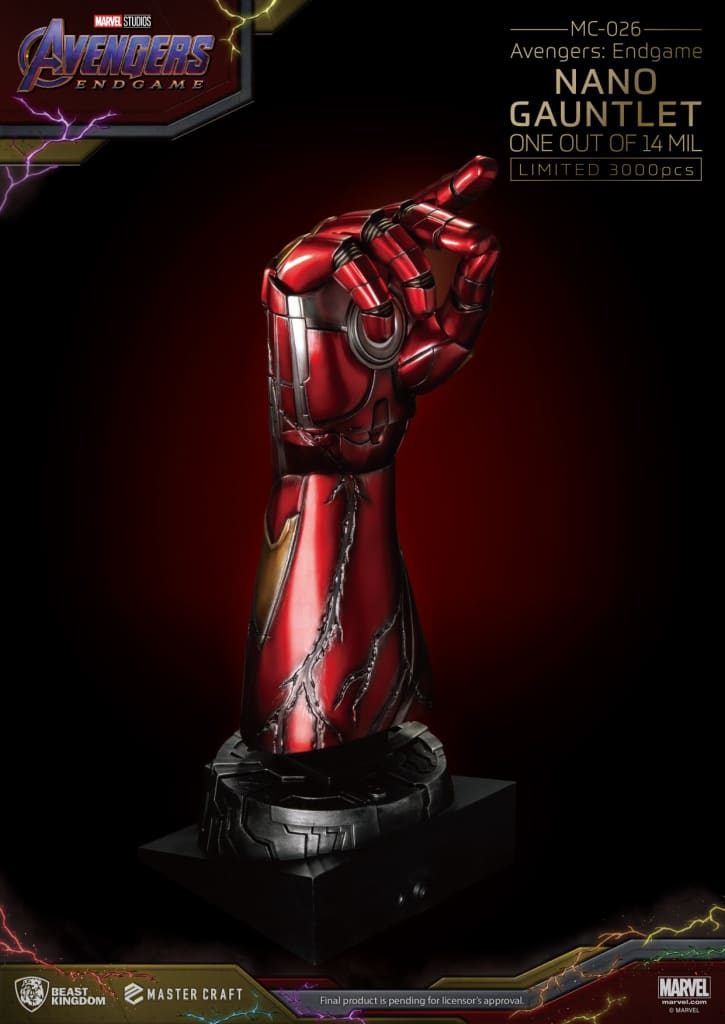 Beast Kingdom Avengers Endgame Master Craft Nano Gauntlet Limited Edition 1/1 Scale Statue - Infinity Collectables  - #tag1#