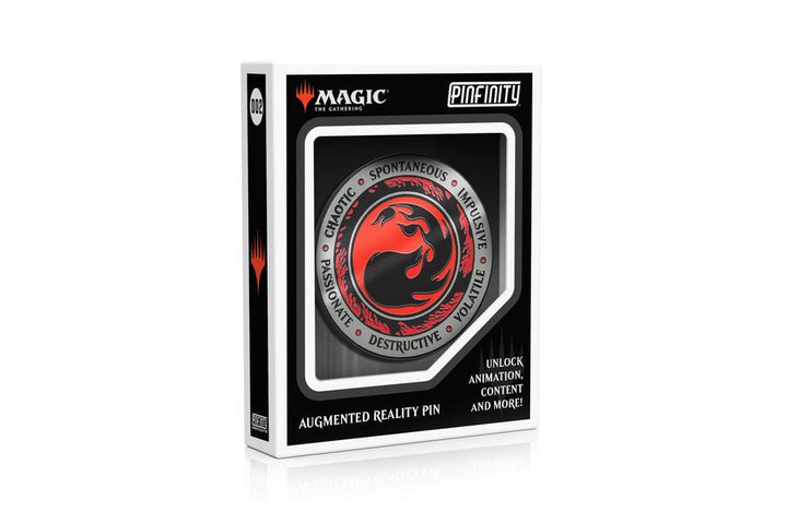 Pinfinity Red Mana Crest Magic The Gathering AR Collectible Pin