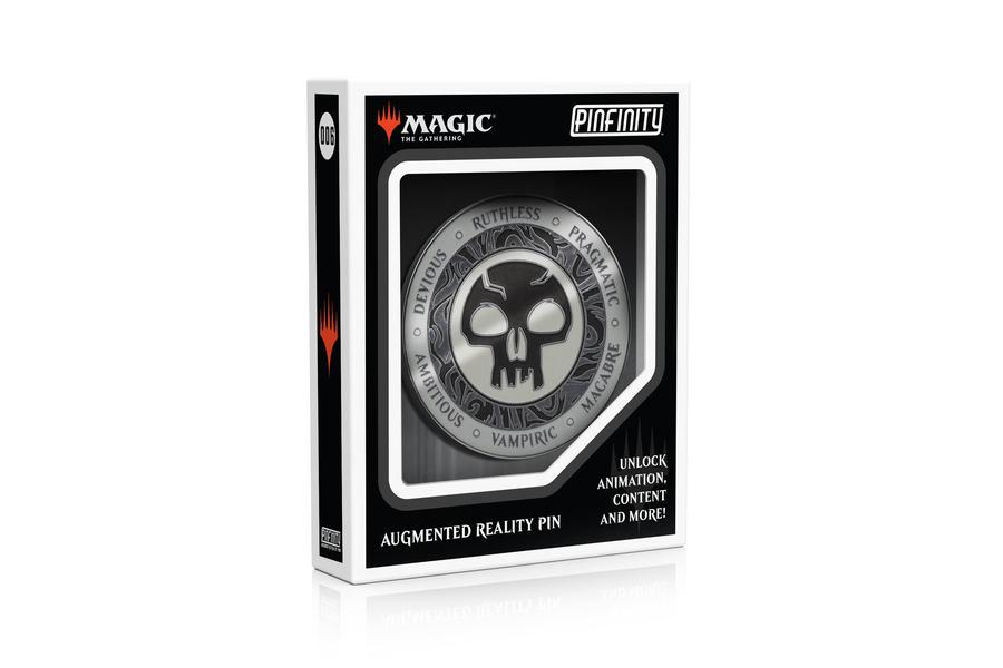 Pinfinity Magic The Gathering Black Mana Crest Augmented Reality Pins
