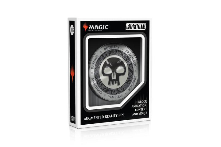 Pinfinity Magic The Gathering Black Mana Crest Augmented Reality Pins