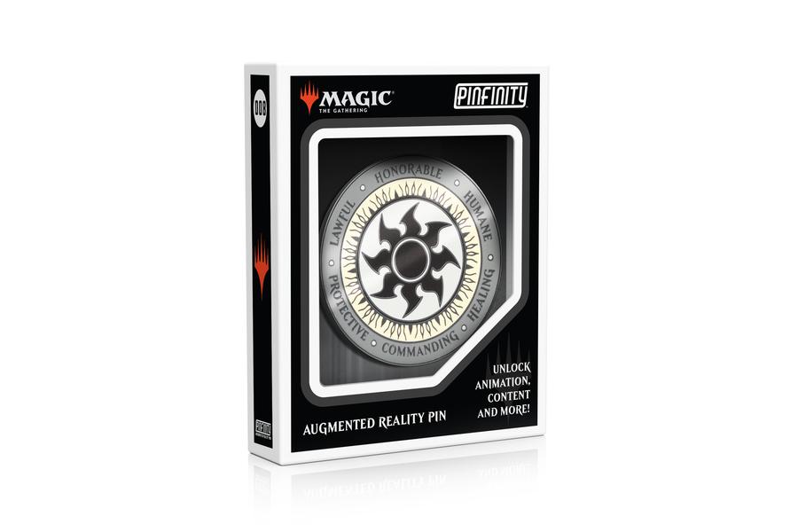Pinfinity White Mana Crest Magic The Gathering AR Collectible Pin