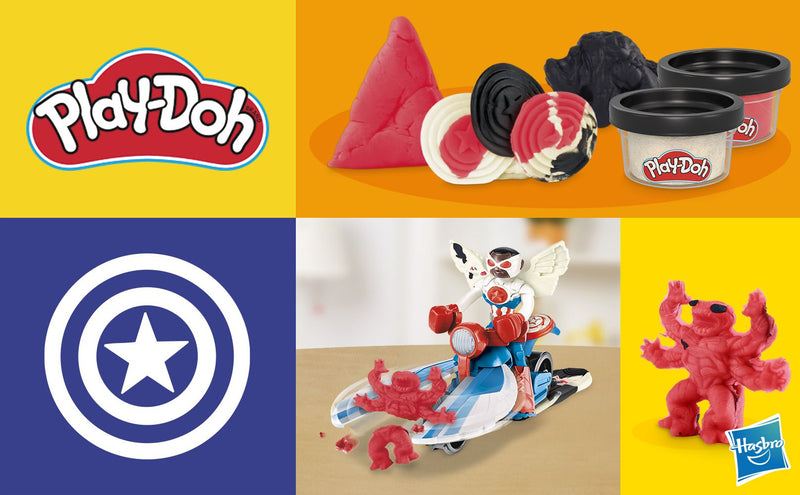 Play-Doh Marvel Captain America Moto-Slicer Playset - Image