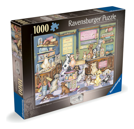 Dapper Dogs No 2: Stanley's Stick Emporium 1000 Piece Jigsaw Puzzle