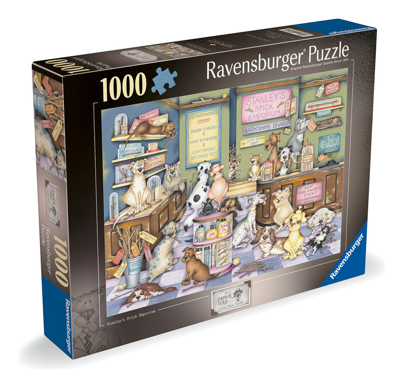 Dapper Dogs No 2: Stanley's Stick Emporium 1000 Piece Jigsaw Puzzle