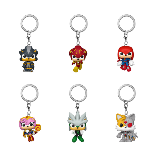 Pop! Keychain - Justice League & Sonic 12 Pieces in PDQ