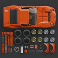 Brick Shop Hot Wheels '71 Lamborghini Miura P400 SV