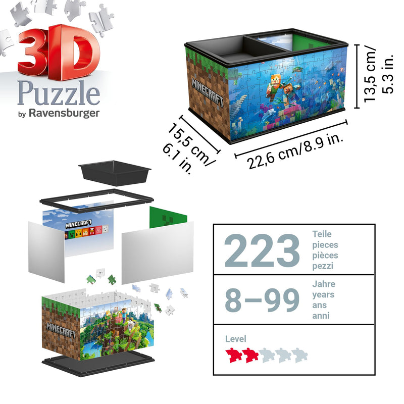 Minecraft Storage Box 216 Piece 3D Puzzle