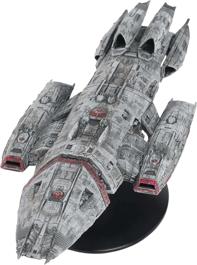 Battlestar Valkyrie Diecast Model Ship (Battlestar Galactica / Eaglemoss), side angle