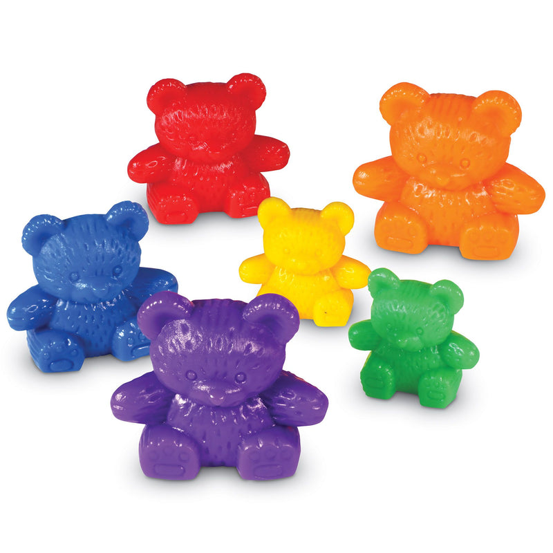 Three Bear Family Rainbow Counters, Set of 96 - Image