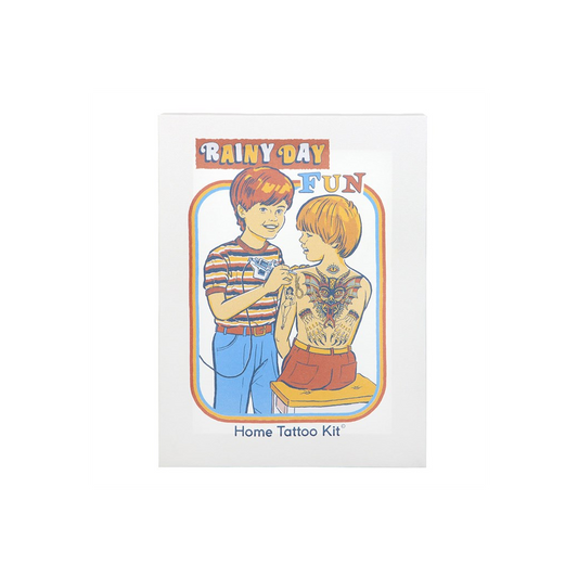 19x25cm Rainy Day Fun Canvas Plaque by Steven Rhodes, alternate view