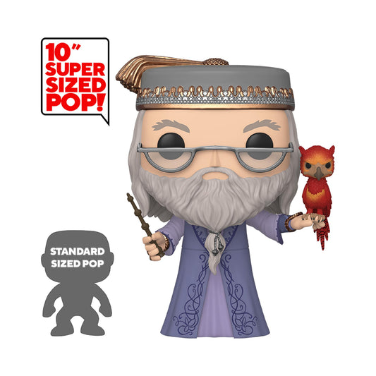 Jumbo - Dumbledore with Fawkes Funko Pop! Vinyl Figure, display view