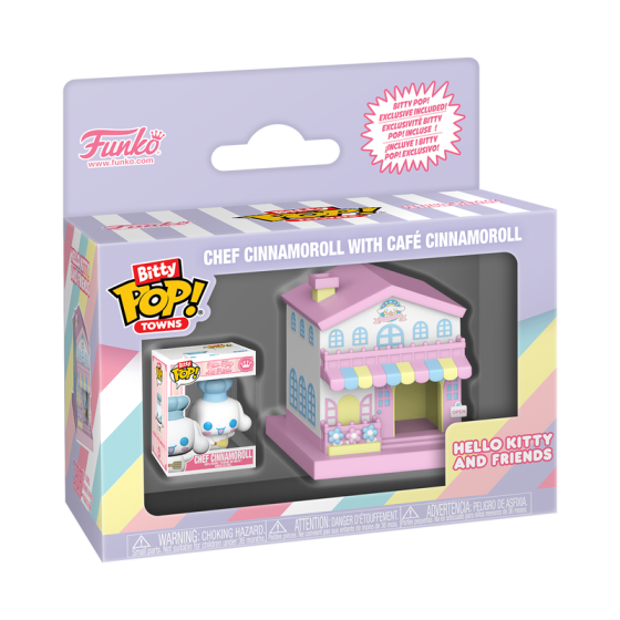 Sanrio- Cafe Cinnamoroll (chance of chase) Funko Bitty Pop! Town Vinyl Figure