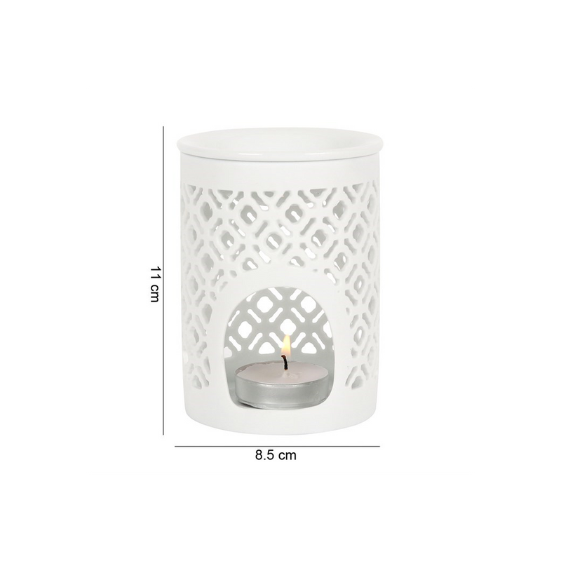 Matte Lattice Cut Oil Burner