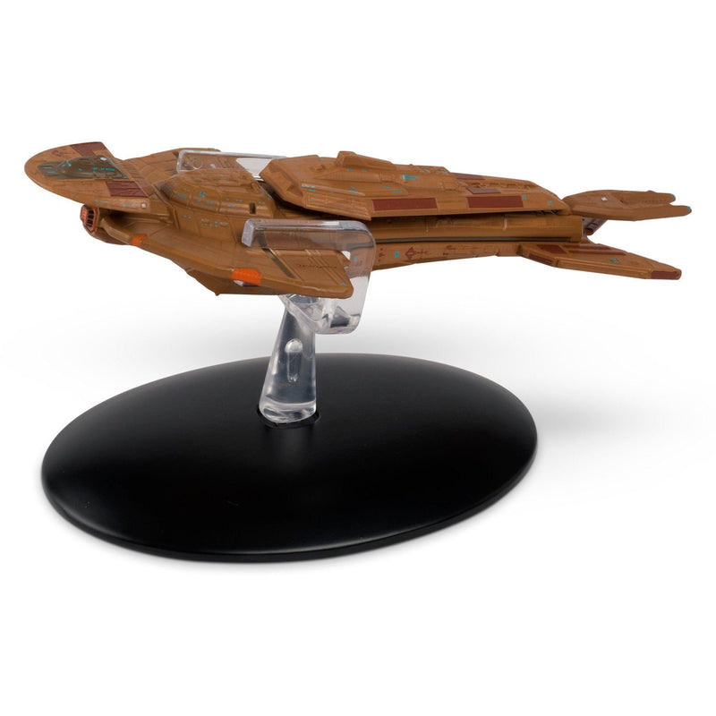 Cardassian Keldon Class Cruiser Model Die Cast Ship (Eaglemoss / Star Trek), rear view
