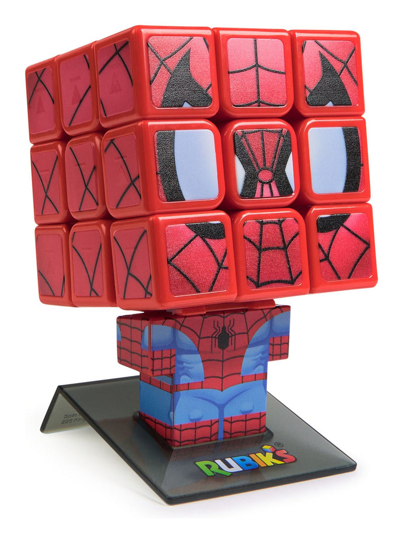 Rubik's Cubers Spiderman, side angle