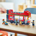 Lego City 60407 Red Double-Decker Sightseeing Bus Playset for Ages 7+, side angle