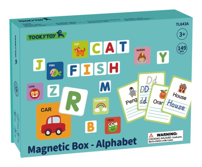Wooden Magnetic Box Alphabet
