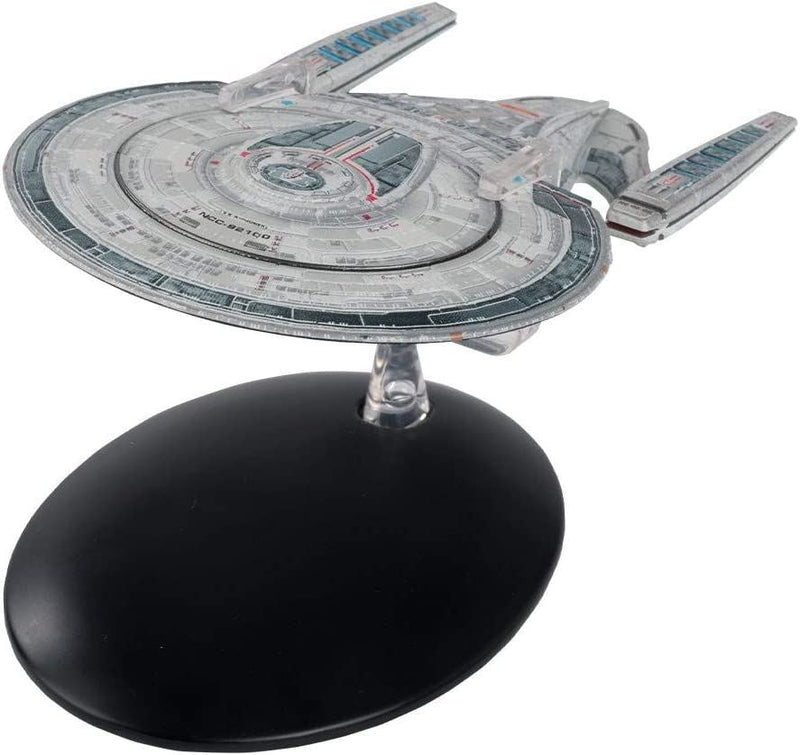 U.S.S Andromeda-Class Federation Exploration Cruiser NCC-92100 Starship Model Diecast Ship STO (Eaglemoss / S, packaging shot