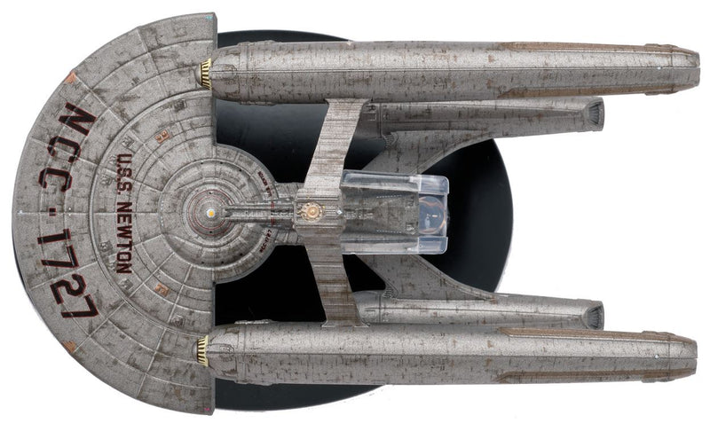 U.S.S. Newton NCC-1727 (Newton-type) Model Diecast Ship BONUS ISSUE (Eaglemoss / Star Trek), side angle