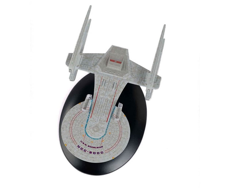 U.S.S. Excelsior (Prototype II) Issue #158 Nilo Rodis Concept Model Diecast Ship (Eaglemoss / Star Trek), close-up detail